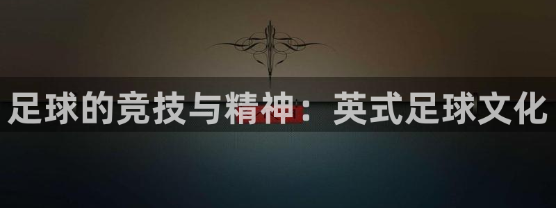 凯发官方正版app官网：足球的竞技与精神：英式足球文化